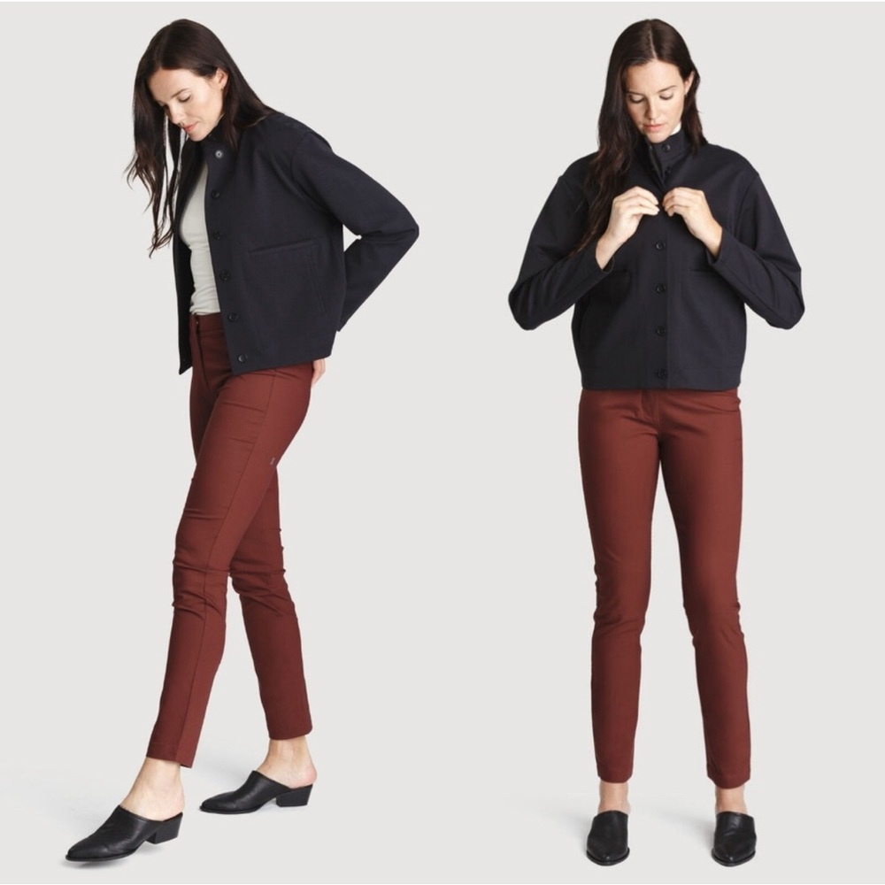 Kit and Ace Women's Burgundy Pants with side zipper, size 4